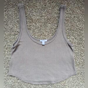 Beyond Yoga Ribbed Beige Tank Top